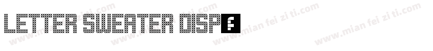 Letter Sweater Disp字体转换